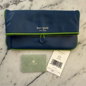 Kate Spade Marta Navy Leather Pouch
